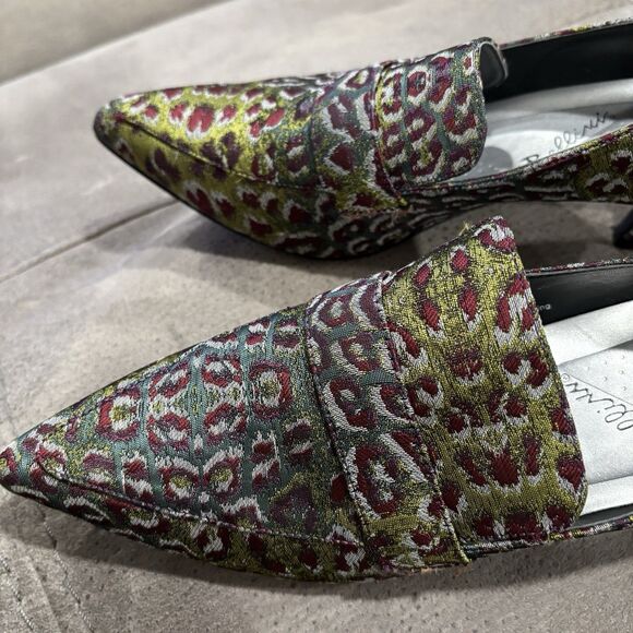 Bellini Brim Women's Pump Size 7.5W Heel Textile Upper PU Lining Unique Print - Picture 6 of 13